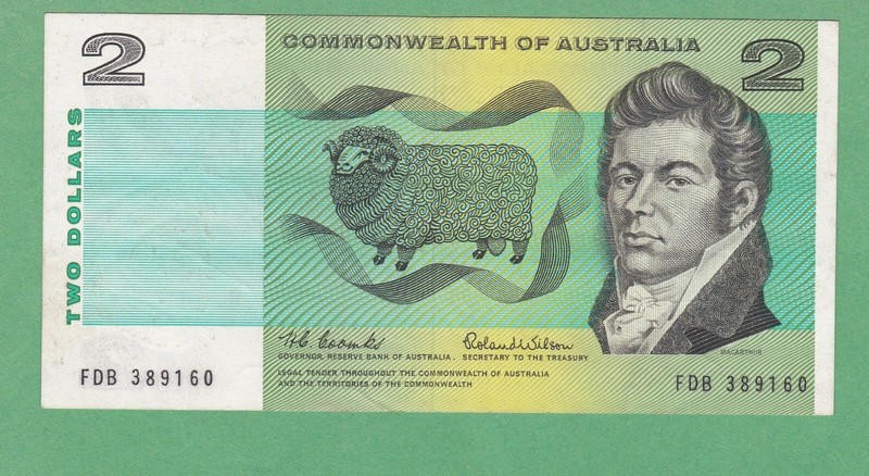 Australia 2 Dollar Note P-38a  VERY FINE