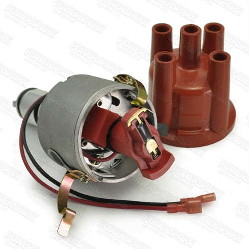 034 Distributor Bosch Powerspark Electronic Distributor Package Green HT Leads - Picture 3 of 10