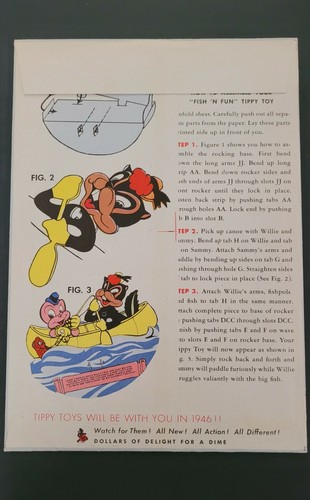 Willie the Worm and Sammy in Fish'n Fun - Tippy Toy Issue# 5 - 1945 - Picture 2 of 2
