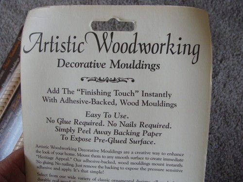11.3 feet Wooden Braid Molding Furniture Cabinet Decorative Trim 1 Inch High NOS - Picture 5 of 8