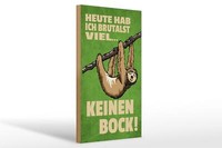 Holzschild Spruch 20X30 Cm Heute Habe Ich Brutalste Viel Deko Schild
