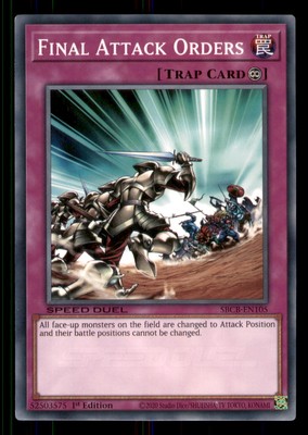 Yugioh Final Attack Orders #SBCB-EN105 Speed Duel: Battle City Box LP