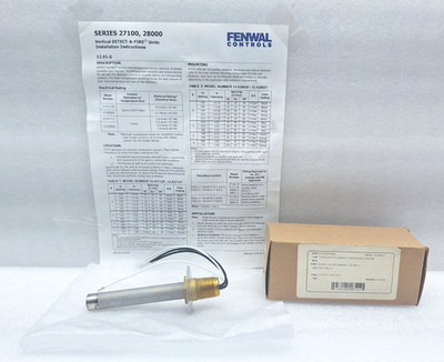 KIDDE FENWAL CONTROLS DETECT-A-FIRE 12-E27121-000-04 Feueralarm 190 F Neu