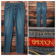 Sasson Jeans Size 12 Ooh La La Skinny Leg Shuffle 34X34 Heatwave Wash Vintage