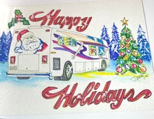 Original Mixed Media Art Signed by Artist James Peele, 11x8.5", Beautiful Cond.