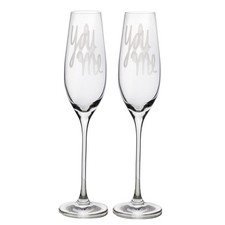 Sektglas 2er Set "You & Me" Hochzeit - Räder Design