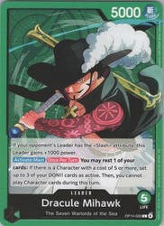 Dracule Mihawk OP14-020 The Azure Sea's Seven Leader