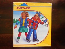 Lake Placid Ice Skates in Original Box Boys Size 1 Double Blade VERY LITTLE USE