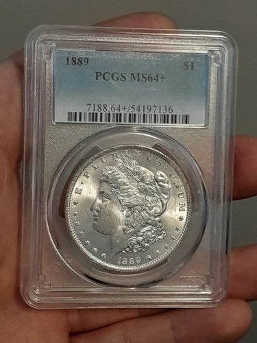 1889 Morgan Silver Dollar PCGS MS64+
