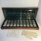 1971 US Franklin Mint National Bank 50 Sterling Silver Bar Ingot Proof Set