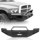 FULL WIDTH WINCH PLATE FRONT BUMPER STEEL FIT DODGE RAM 2500 3500 2003 2004 2005
