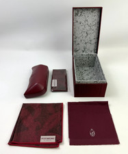 Authentic Jacques Marie Mage LA Burgundy Glasses Sunglasses Empty Box Case Cloth