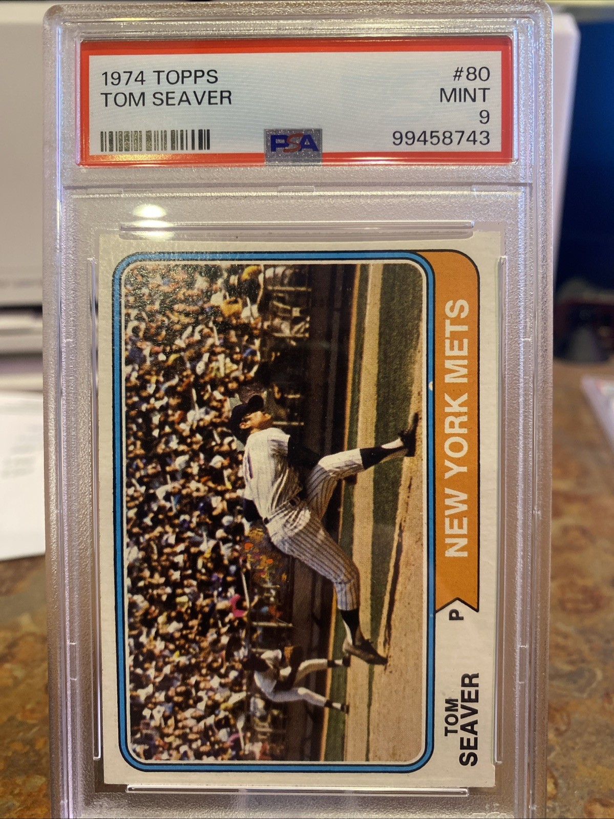 1974 Topps - Tom Seaver #80 Psa 9