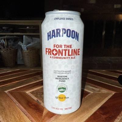 Harpoon Special Edition For The Frontline A Community Ale collectible beer can
