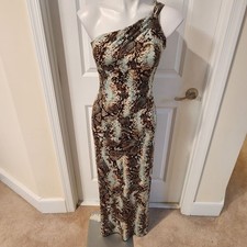 Cache Long Dress Size Small One Shoulder