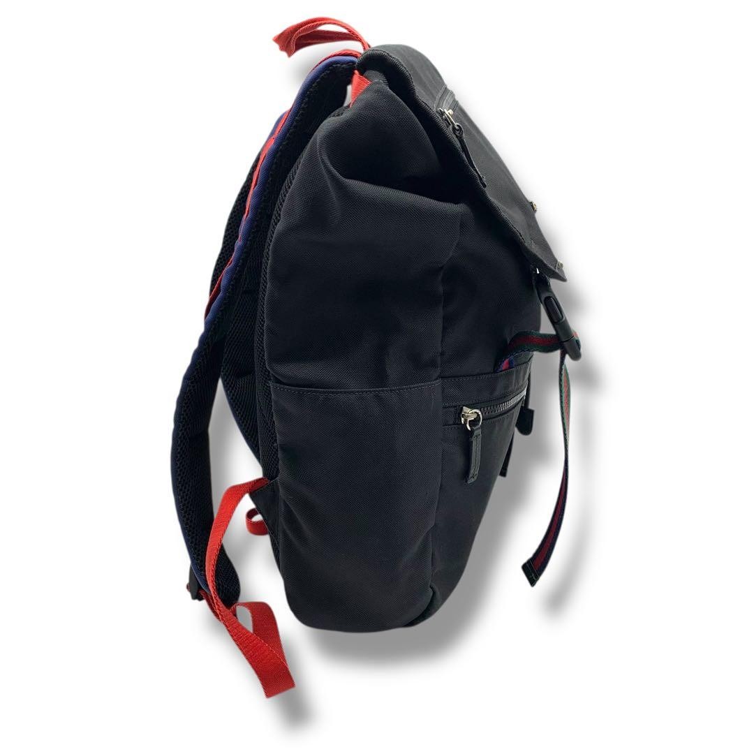 Gucci Techno Canbus Backpack Authentic Black Nylo… - image 3