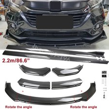 For Honda Accord Coupe Sedan Front Bumper Lip Splitter Side Skirts Carbon Style For Honda Accord Coupe Sedan Front Bumper Lip Splitter Side Skirts Carbon Style