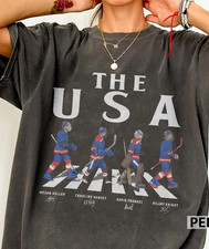 USA Walking Road Signatures Women Ice Hockey charcoal color shirt VK11275
