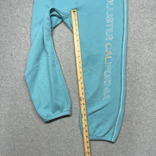 VTG Y2K Hollister California Women’s Capri Sweatpants Brown Sz M Teal Drawstring - Picture 5 of 7