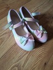 Girls Size 2 (EU 34)  Beautiful High Heeled Pastel Rainbow Glitter Shoes.