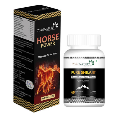 #ad Ayurvedic Himalayan Shila jeet 60 Capsule and Horse Power oil combo $54.99