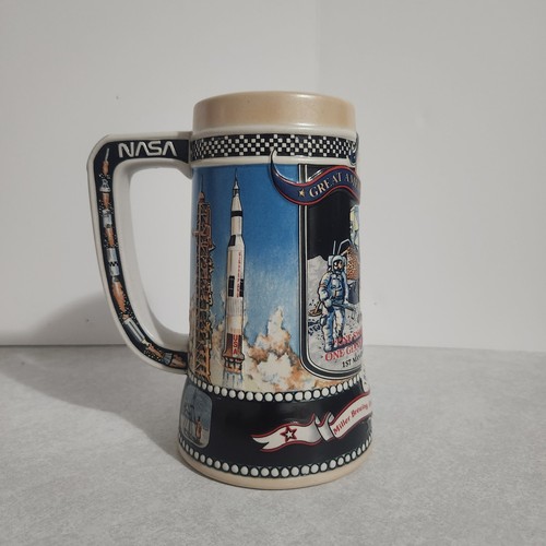 Miller High Life Beer Stein / Great American Achievements Series / 5 / Apollo 11 - Picture 4 of 11