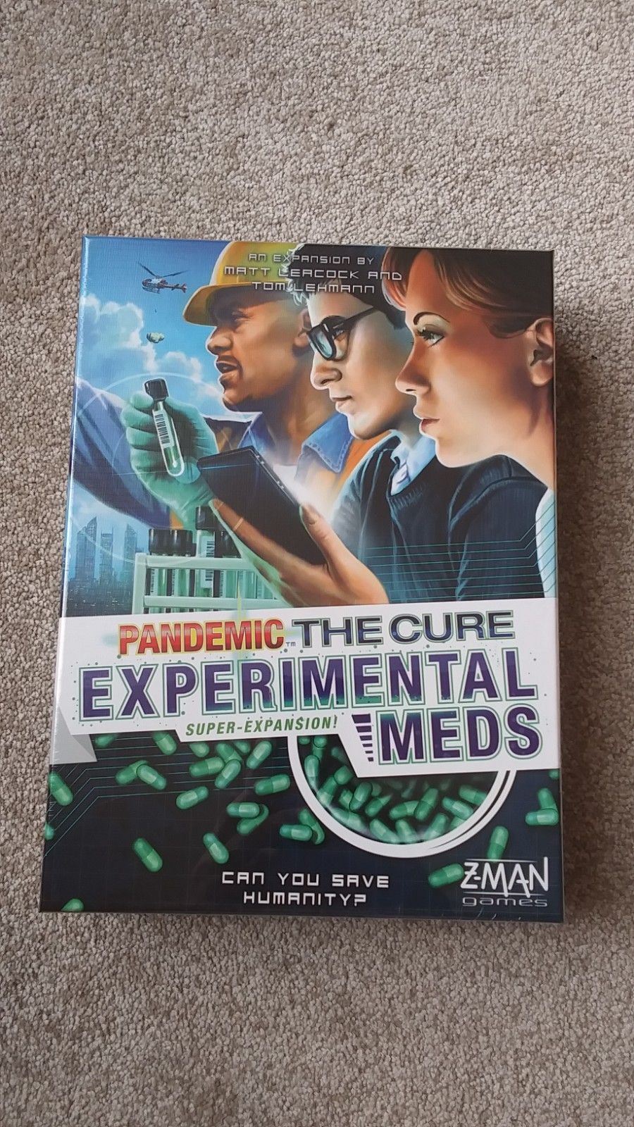 Pandemic The Cure Experimental Meds (Zman Games Board Game) Brand New
