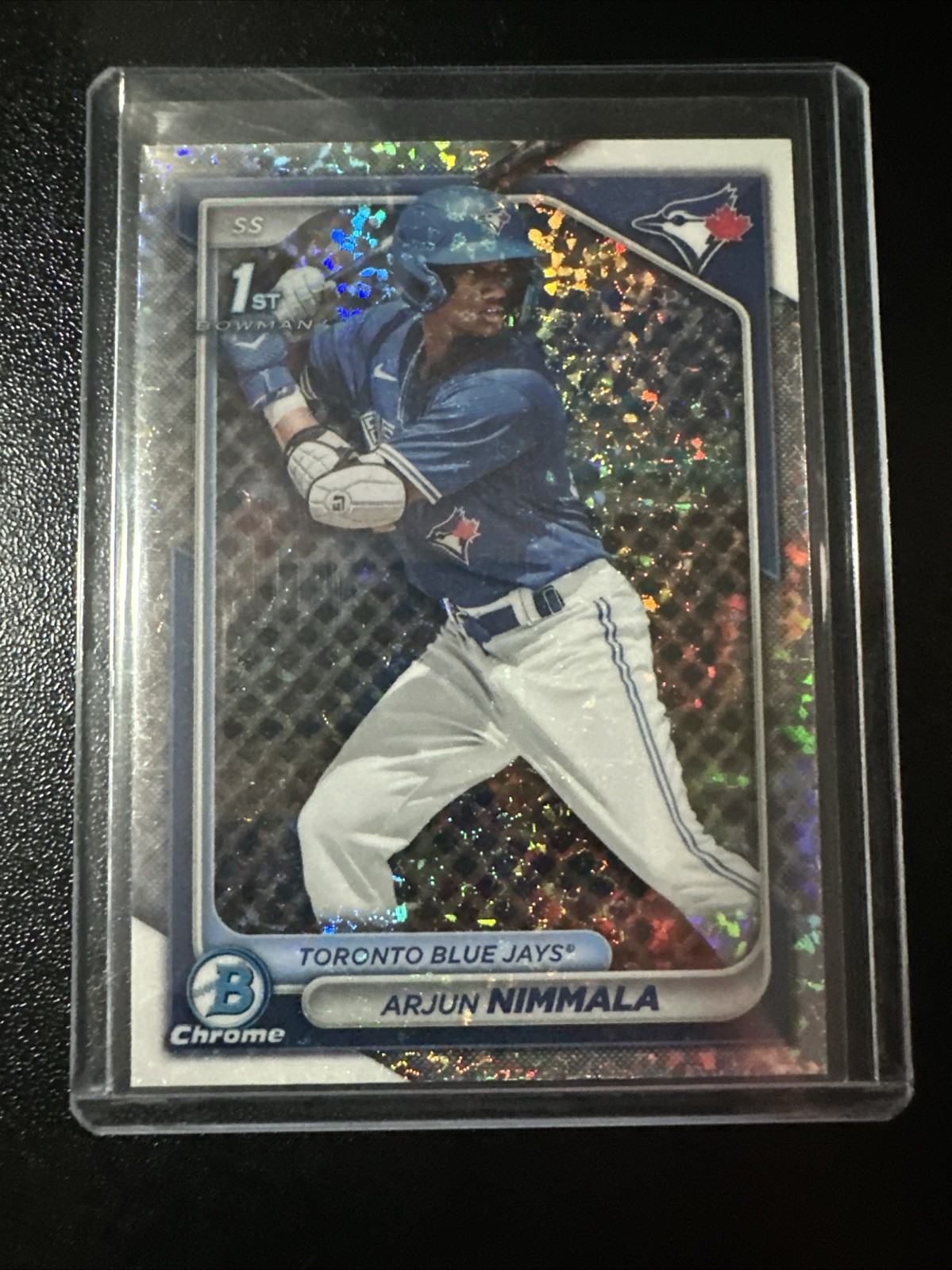 Arjun Nimmala 2024 Bowman Chrome Mini-Diamond Refractor 1st Bowman #BCP-142