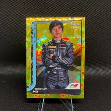 2025 Topps Chrome Formula 1 Logo Refractor F1 Christian Ho Yellow 68/75 #72 XYDK