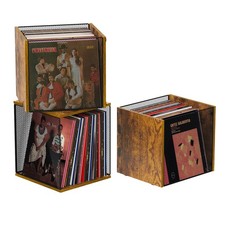 1 Cube Vinyl Record Storage Furniture - DIY Stackable 40-55 Vinyl Album Visua...