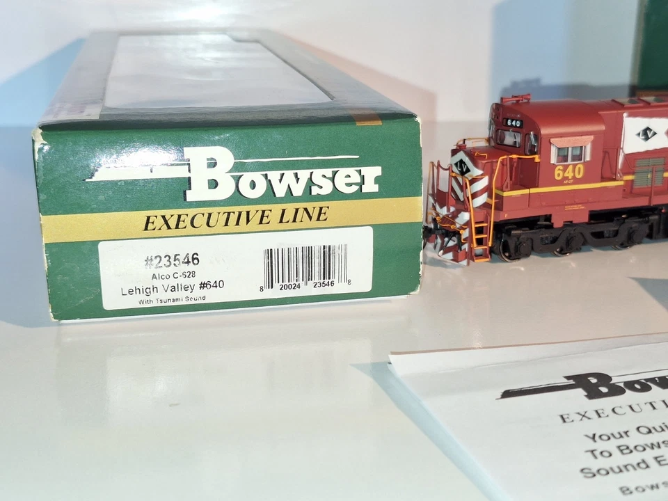Bowser 23546 DCC & Tsunami Sound, Lehigh Valley 640. As New cond. HO scale.Boxed - Image 2 of 4