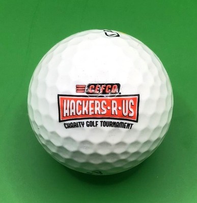 CEFCO Hackers R Us Charity Tournament logo golf ball