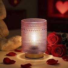 Battery Operated Decorative Lamp with Timer, Small Cozy Ambience Lamps for Sh...