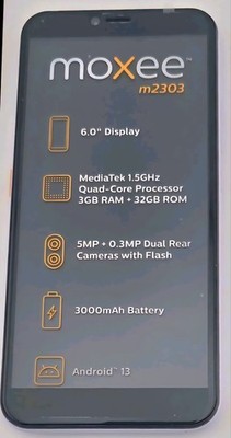 UNLOCKED Moxee M2303 32GB 4G LTE DUAL SIM Android Smart Cell Phone