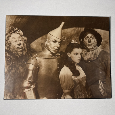 #ad Wizard Of Oz Cast Black And White Sepia 14 x 11 Picture Celebrity Print Vintage $27.95