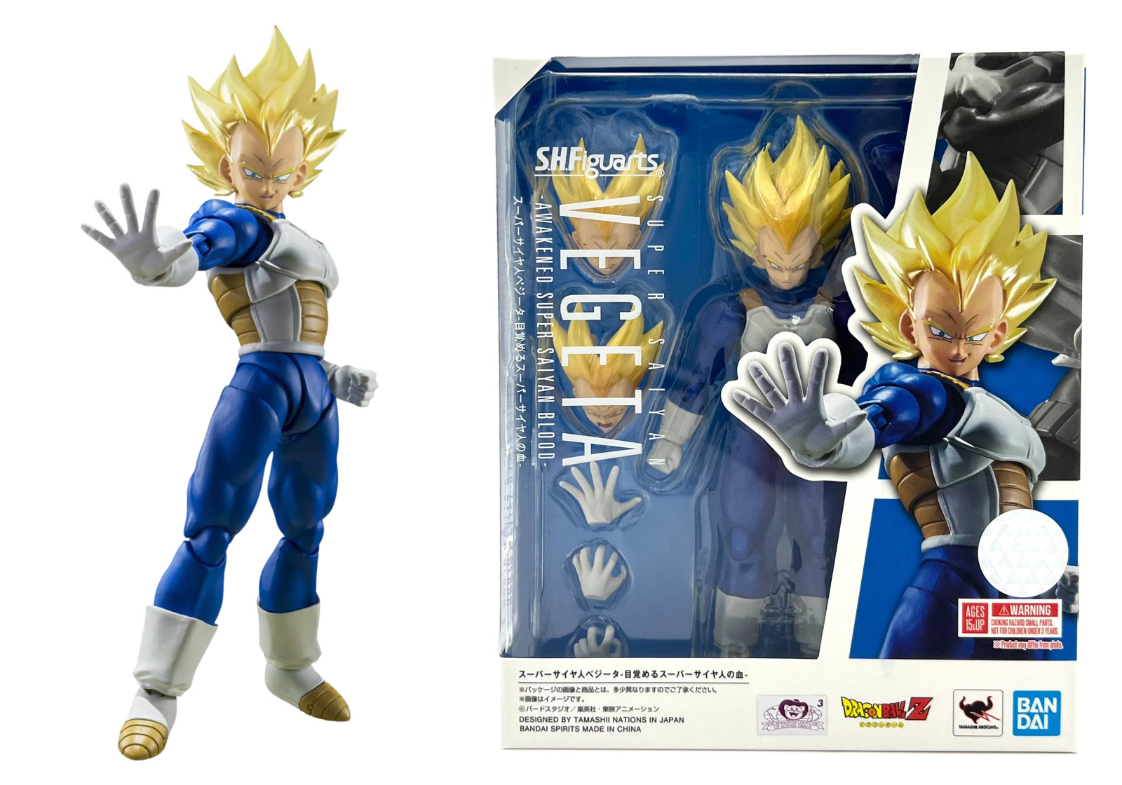 Dragon Ball Z SH Figuarts Action Figure Super Saiyan Vegeta (Awakened) Bandai