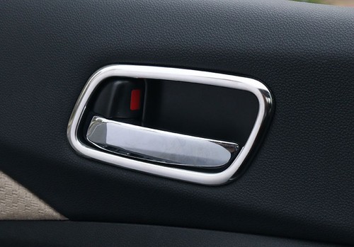 Inner Door Handle Bowl Cover Trim 4PCS For Honda CRV CR-V 2012-2016 Chrome Steel - Picture 8 of 10