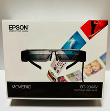 Epson MOVERIO BT-200AV Smart Glasses Wireless HDMI See-Through Personal Cinema