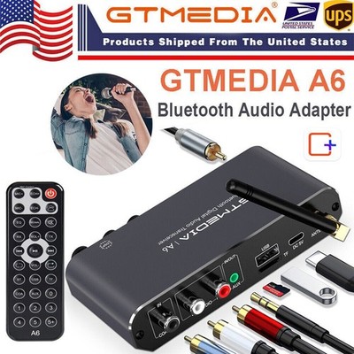 Bluetooth Transmitter Receiver Stereo Audio Adapter AUX Coaxial UDisk TF MIC APP