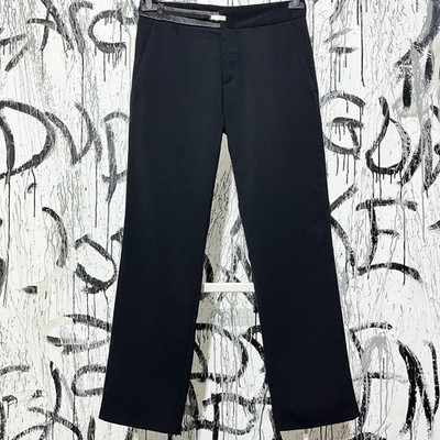 Vintage Dirk Bikkembergs Trouser Black Pants Classic Mens Size 48 Italy Wool