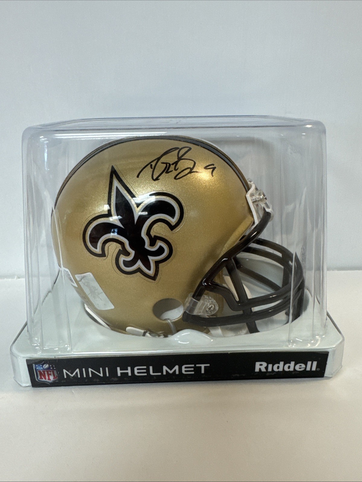 Drew Brees Signed New Orleans Saints Mini Helmet & Beckett Coa& His Hologram & #