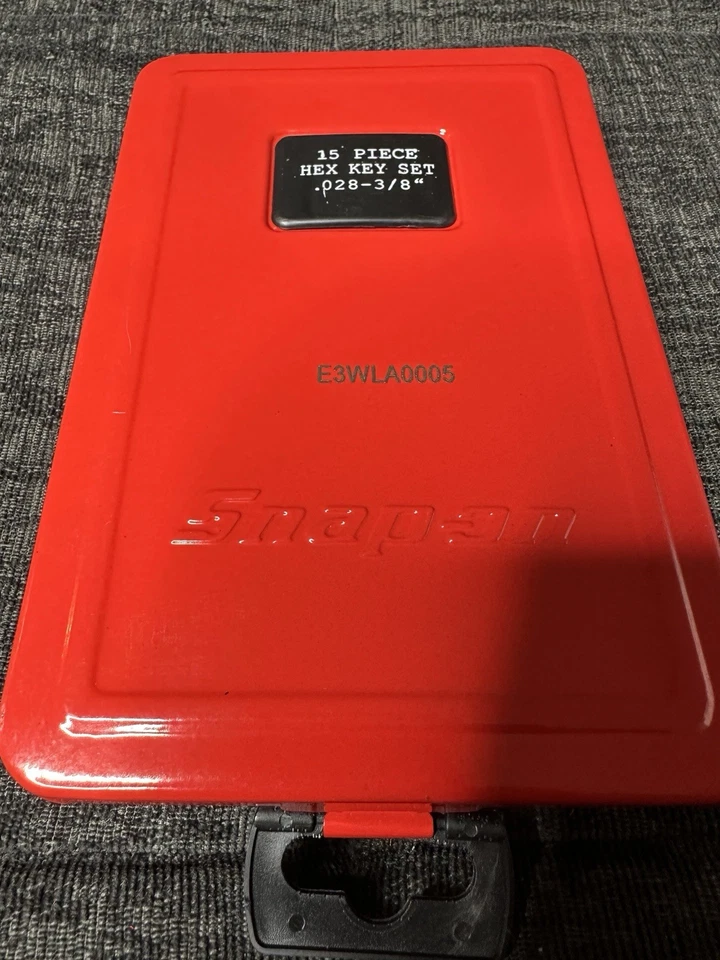 Snap-On Tools 14 Piece Hex Key Set .028-3/8” Size Brand New USA 3/32 Missing - Image 2 of 4