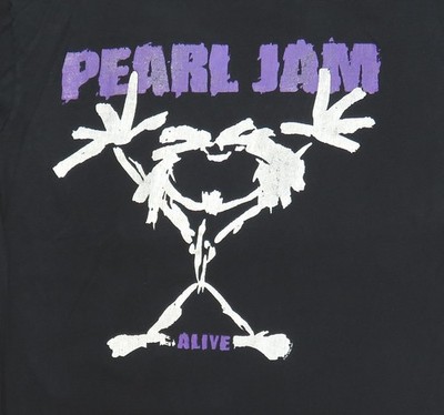 Pearl Jam Vintage Long Sleeve T Shirt 1992 Ten Tour Ament's Alive
