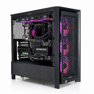 RTX 5080 Gaming PC Ryzen 7 9800X3D 128GB DDR5 2TB NVMe SSD WLAN Win 11 Desktop