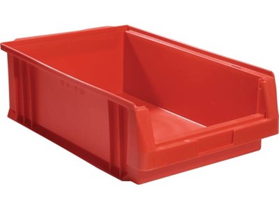 10er PACK(Stk) LA-KA-PE 01250 02 01 Sichtlagerkasten PLK L500xB315xH150mm PP rot