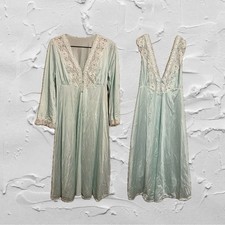 Gorgoeous REALLY VINTAGE Lorraine Lace Nightgown Set ICONIC Medium 282 