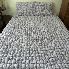 Pottery Barn Teen Marshmallow Quilt Queen Shams Dusty Iris Purple Full Bedding