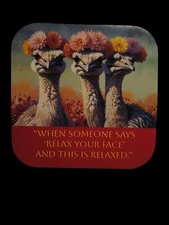 Handmade Glossy Refrigerator Magnet – Funny Ostrich Magnet