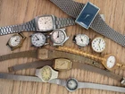 Lot of 11 Vintage Timex Watches 1960s-1980s Mixed Styles - Untested