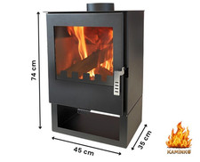 VERSO 3 5kW Wood Stove | A+ EcoDesign 2022 | Modern Compact Fireplace